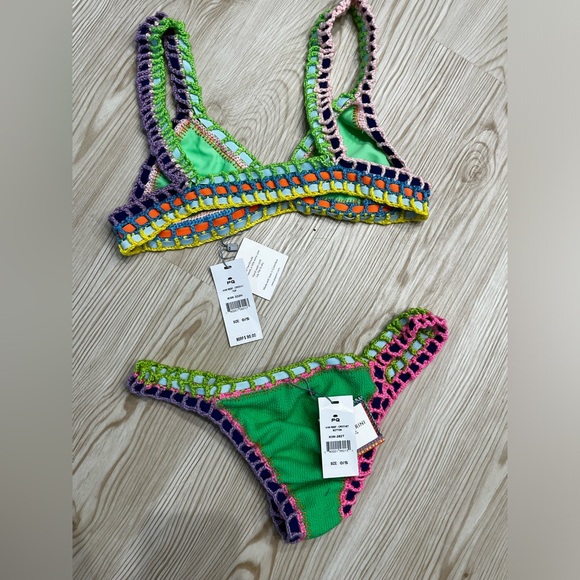 Ferrarini PQ Swim Kiwi Reef Crochet Bikini Set - Picture 8 of 10